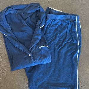 Stars Above Navy Women’s Pajama Set blouse and pajama pants size XS